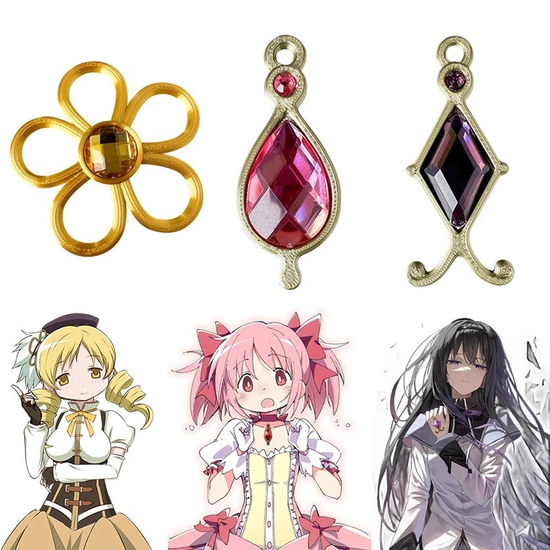 Anime Puella Magi Madoka Magica Kaname Madoka Akemi Homura Soul Gem Model Props Pendant Tomoe Mami C