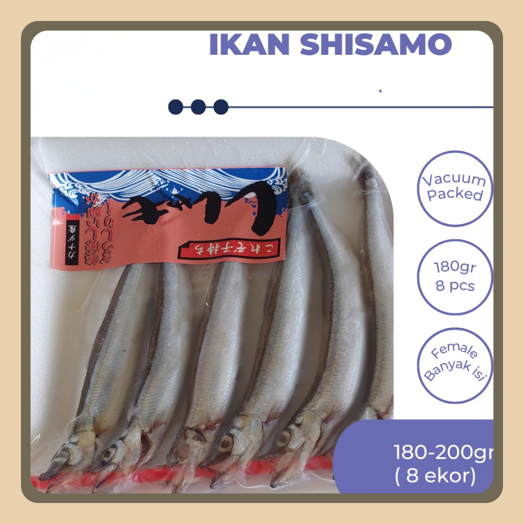 

Shisamo Fish / Ikan Shisamo Isi 8 Ekor
