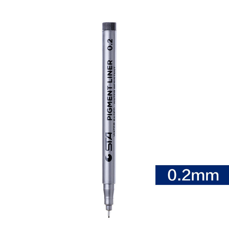 

Pigment Liner Pigma Micron Ink Marker Pen 0.05 0.1 0.2 0.3 0.4 0.5 0.6 0.8mm Brush Different Tip Black Fineliner Sketching Pens