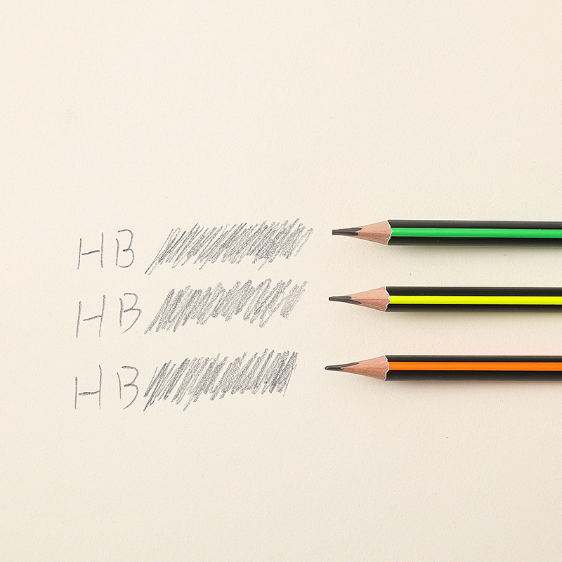 

12Pcs HB Graphite Pencils Triangular Grip Break-Resistant Easy to Sharpen for Writing Sketching Drafting Drawing School Supplies