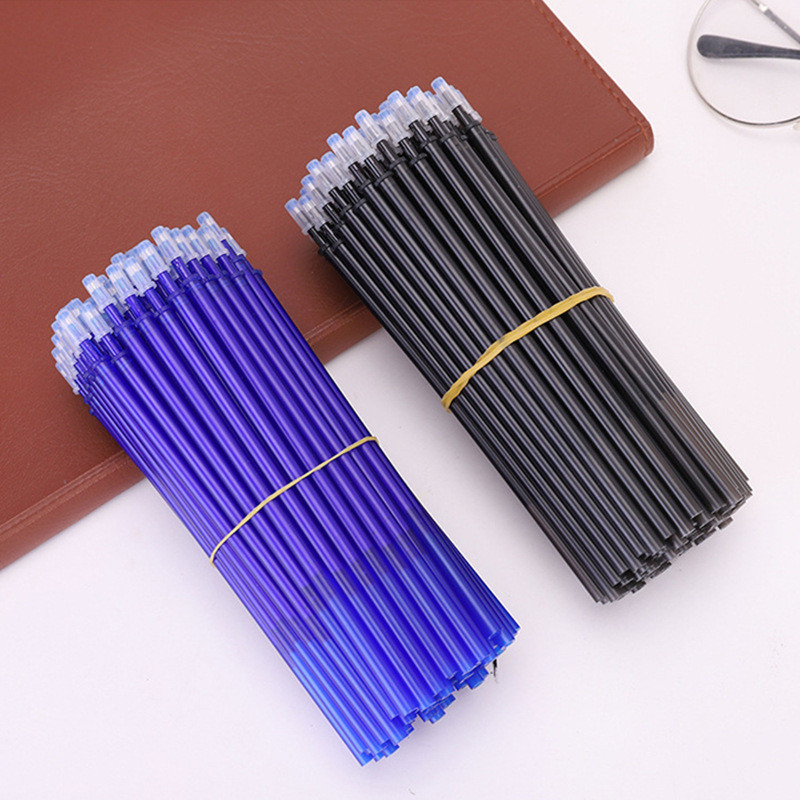 

20Pcs Erasable Pen Refills Magic Gel Pens Rod Washable Handle 0.5mm Blue Black Ink Office Sool Supplies Stationery
