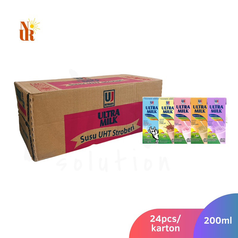 

Ultra Milk Susu UHT 200ml x 24pcs [Karton]