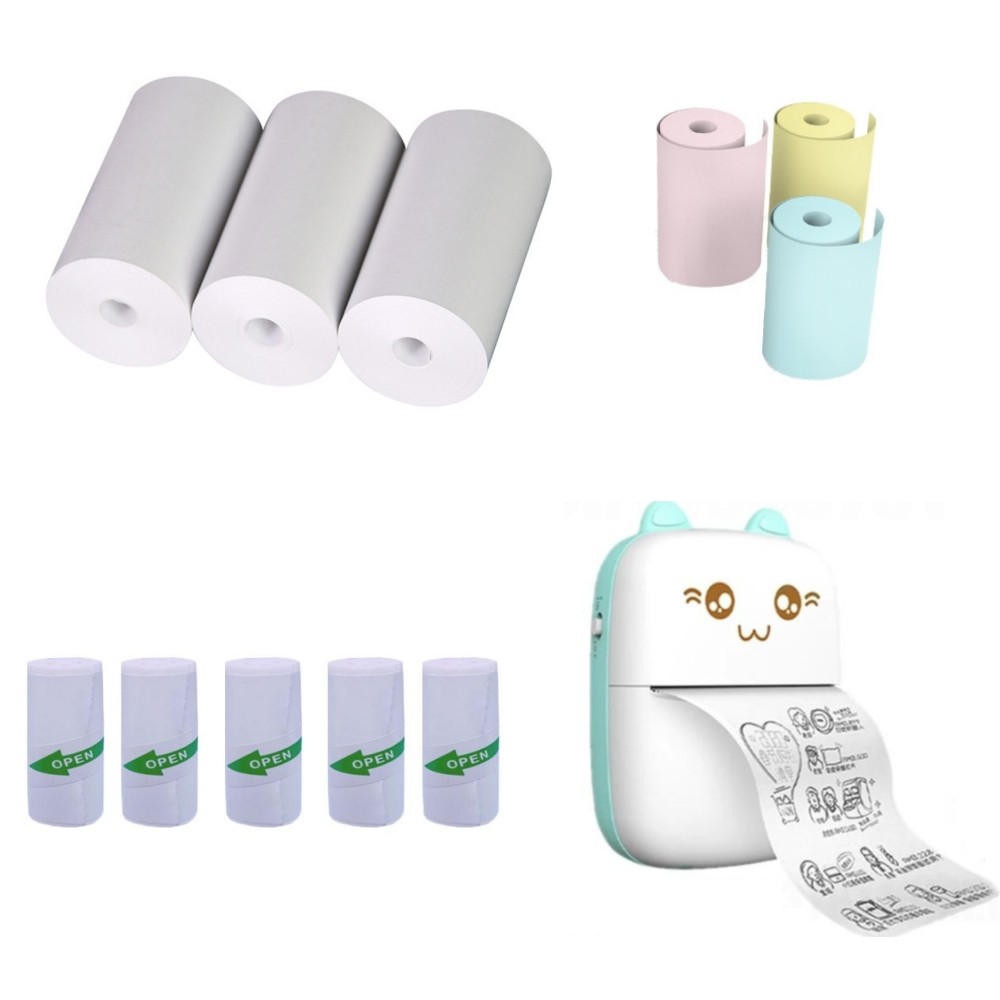 

57x25MM Thermal Paper Sticker Paper Label Paper Photo Paper Color Paper For Children Camera Instant Print Kids Camera Printer