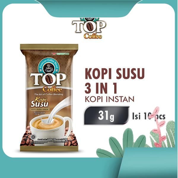 

BARU TOP Coffee Kopi Susu 3in1 31g isi 10pcs