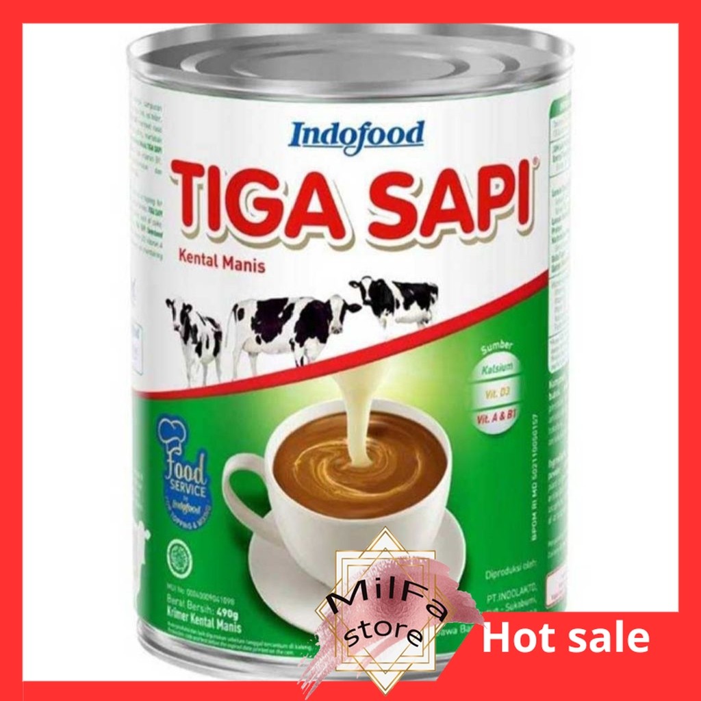 

MF1138 Tiga Sapi Krimer Kental Manis Kaleng 490g