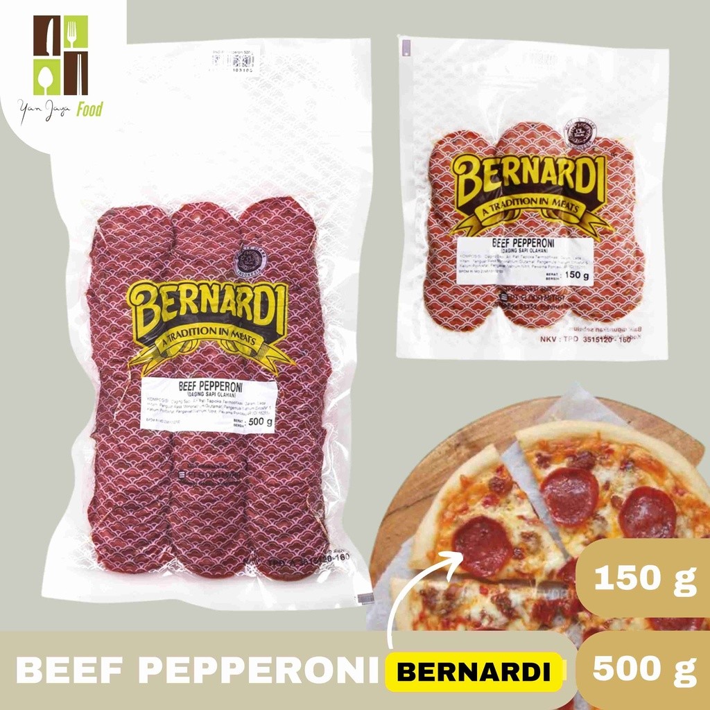 

Bernardi Beef Pepperoni Olahan Daging Sapi 150/500gr