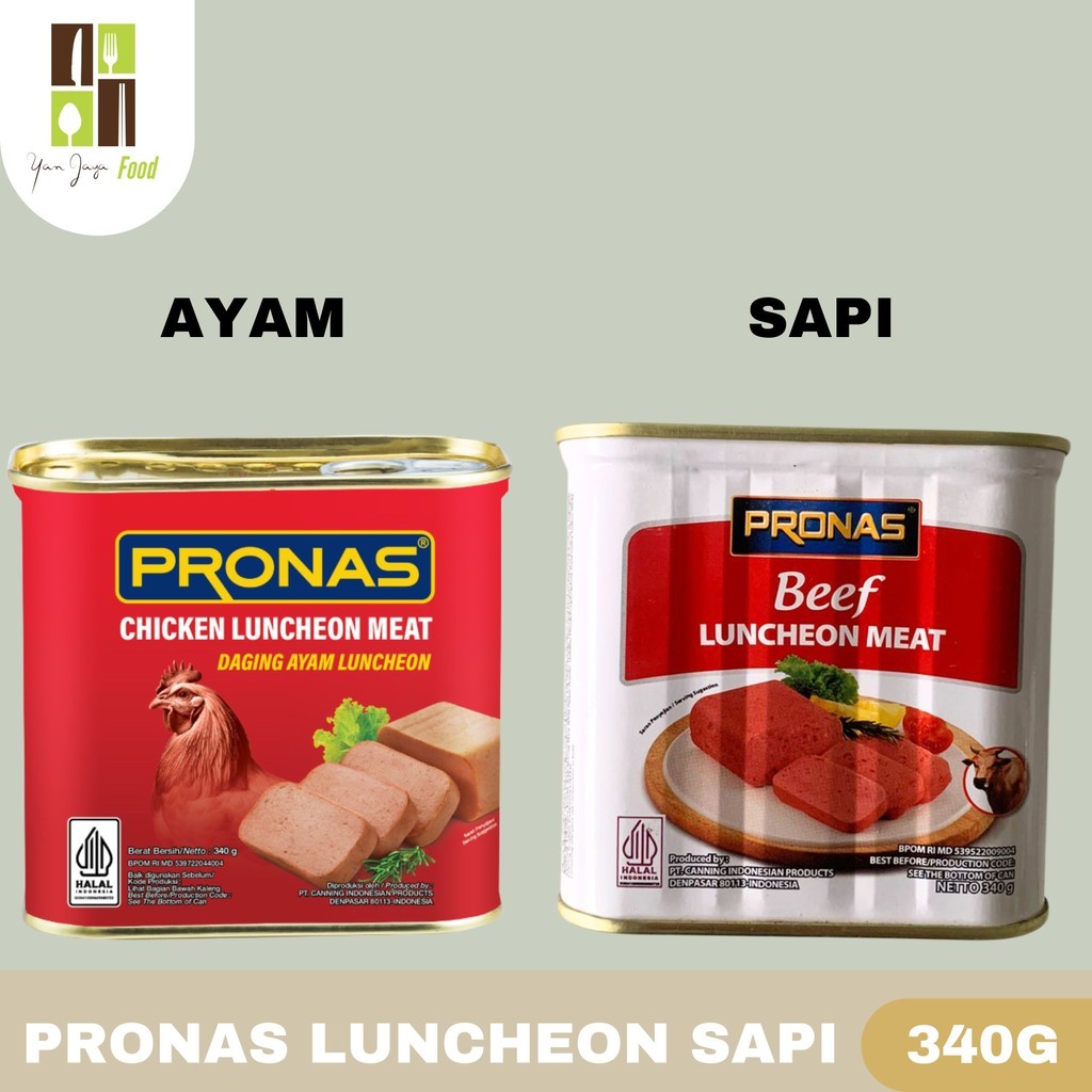 

Pronas Luncheon Sapi 340g / Kornet Sapi / Luncheon Beef / Corned Sapi / Kornet Ayam / Pronas Luncheon Ayam