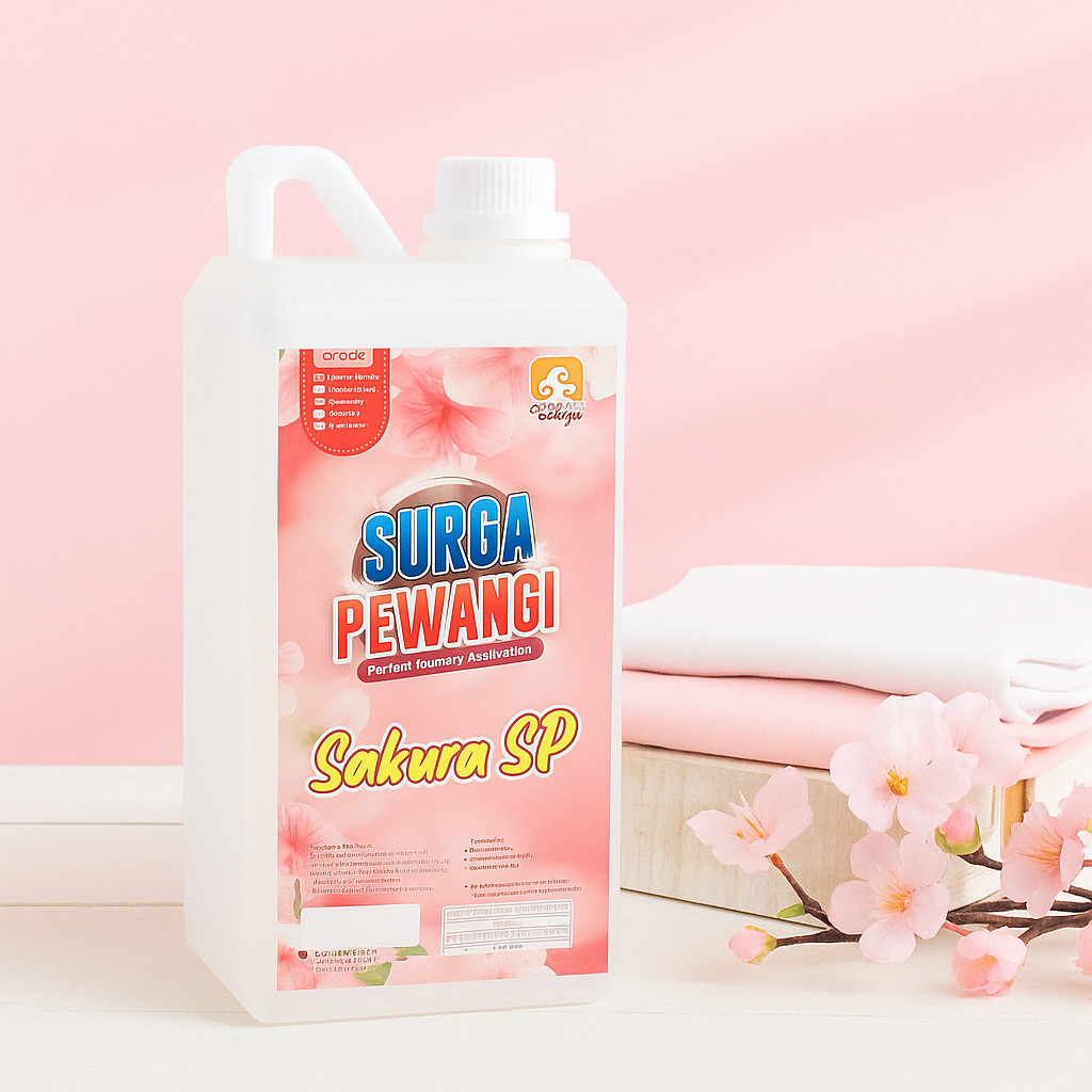 Parfum Laundry Aroma Sakura SP - Pewangi Laundry Grade A Premium Surga Pewangi