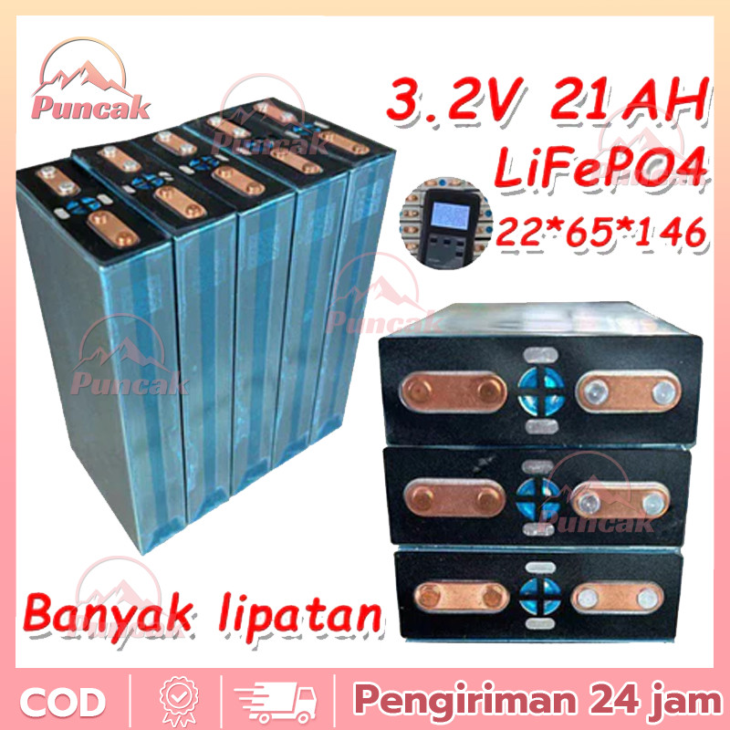 【PUNCAK】Battery Lifepo4 3,2v 20Ah New Cell Baterai Lifepo4 3.2V 21Ah Prismatik Kondisi Baru