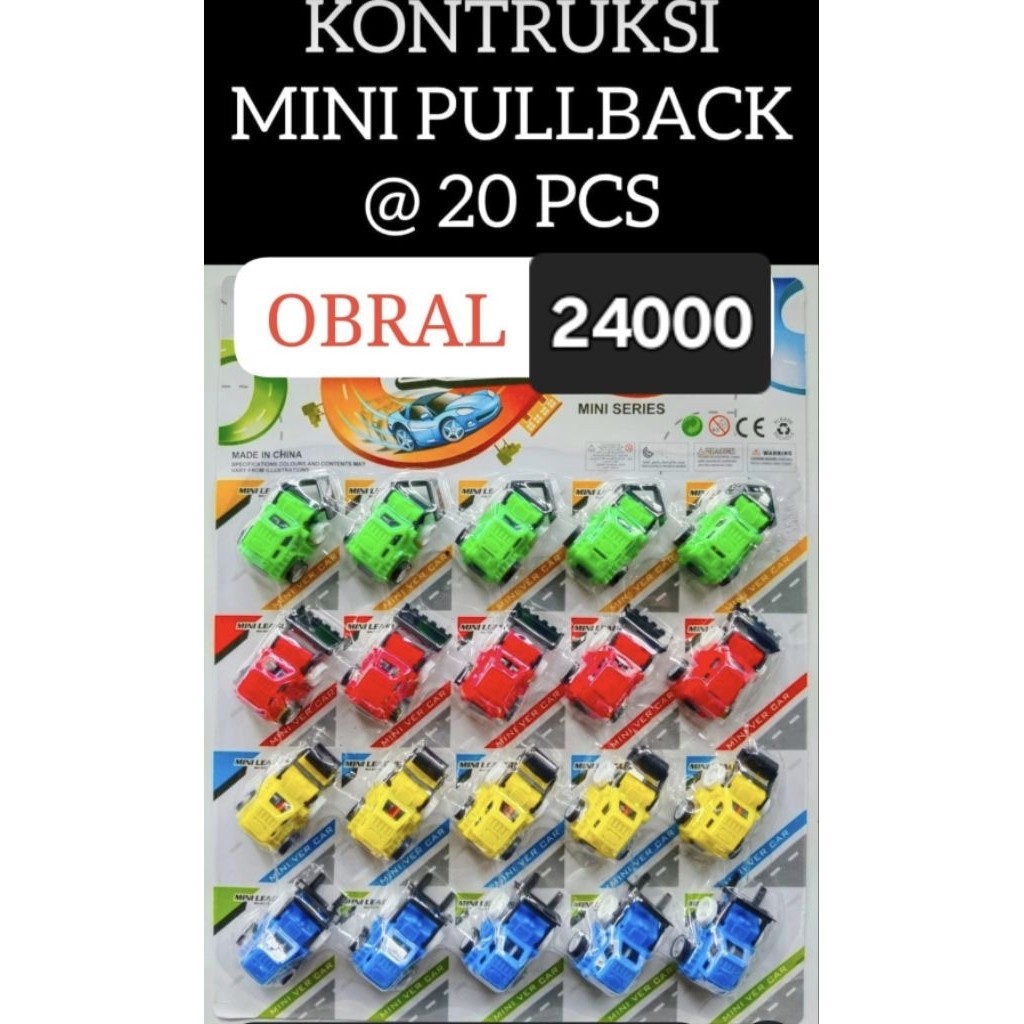 [20pc Layar] Mobil Kontruksi Mini FullBack Obral