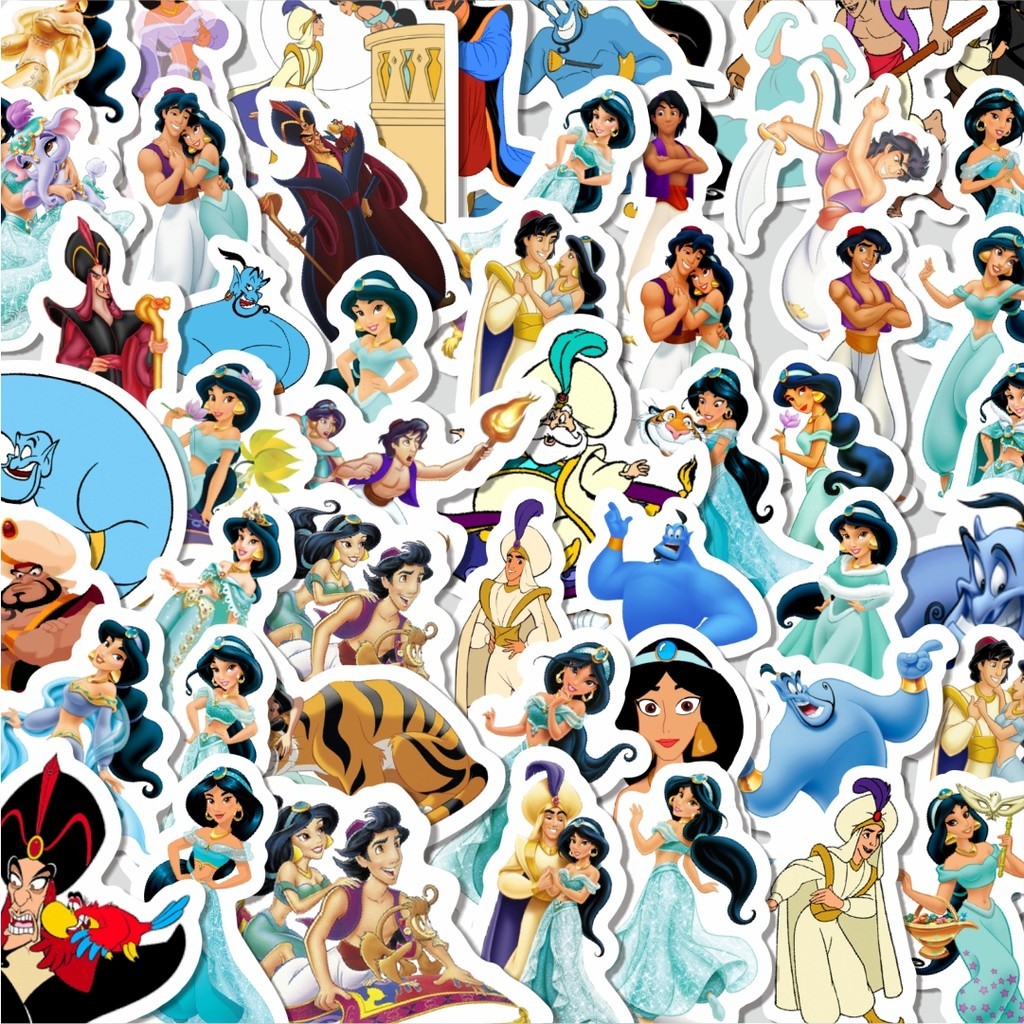 

Stiker Cutting Pack Sticker Kartun Aladdin Sticker Isi 100Pcs Series Aesthetic Lucu Keren Untuk Koper Bahan Vynil