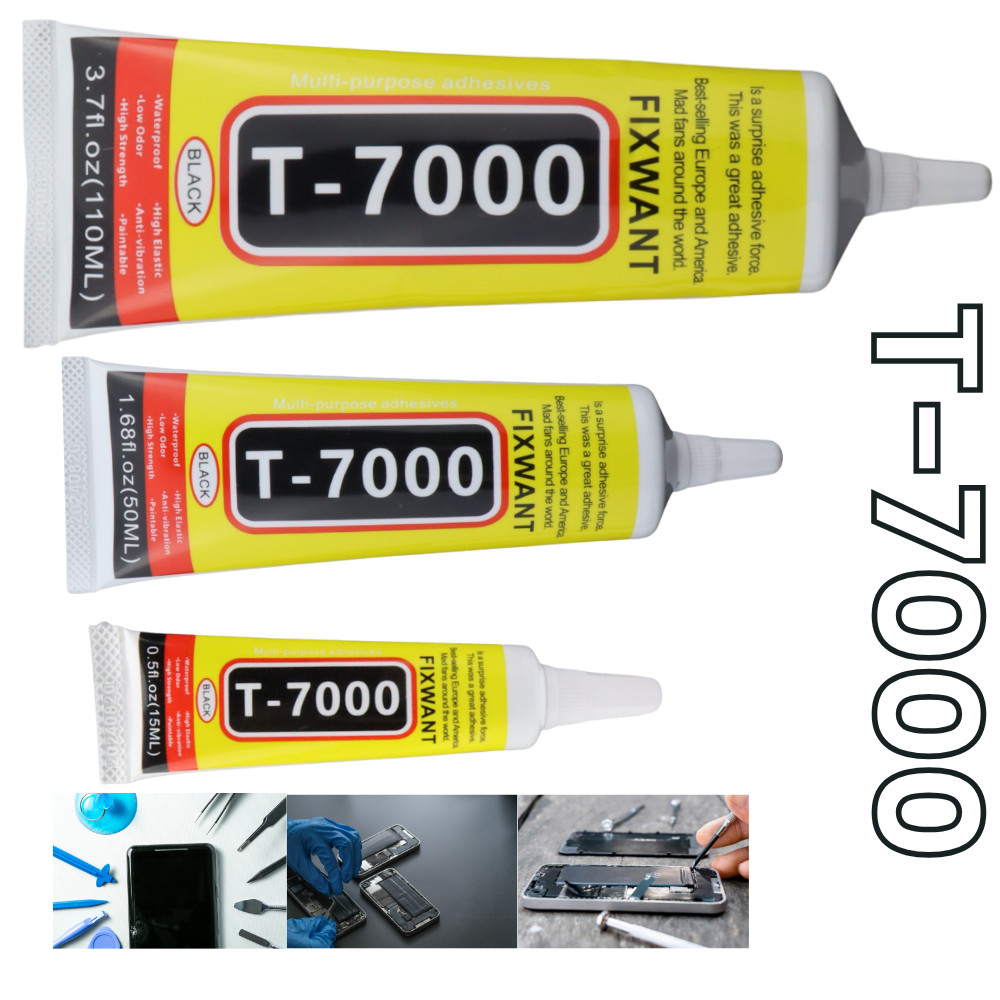 

T7000 Black Contact Cellphone Tablet Repair Adhesive Strong T-7000 Glue 15ML with Fine Needle