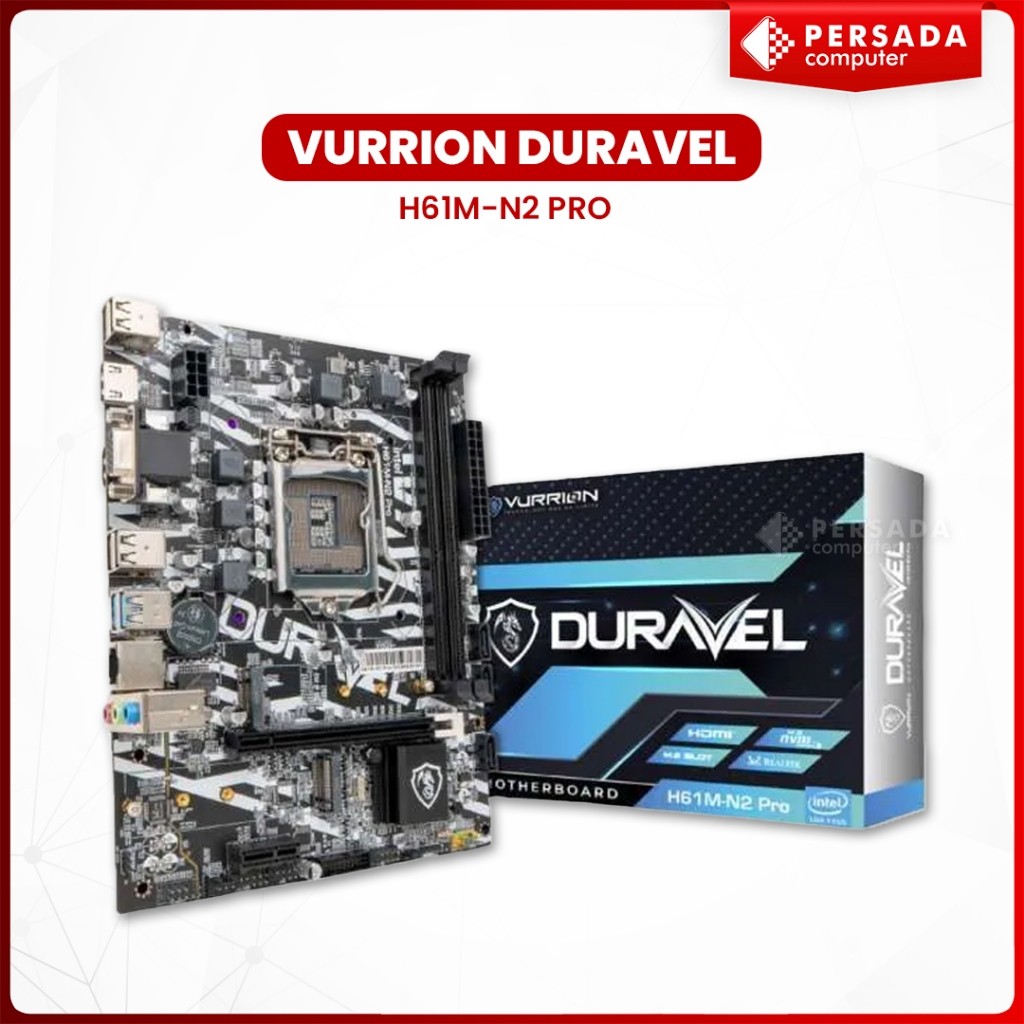 New MOTHERBOARD VURRION DURAVEL H61M-N2 PROPremium