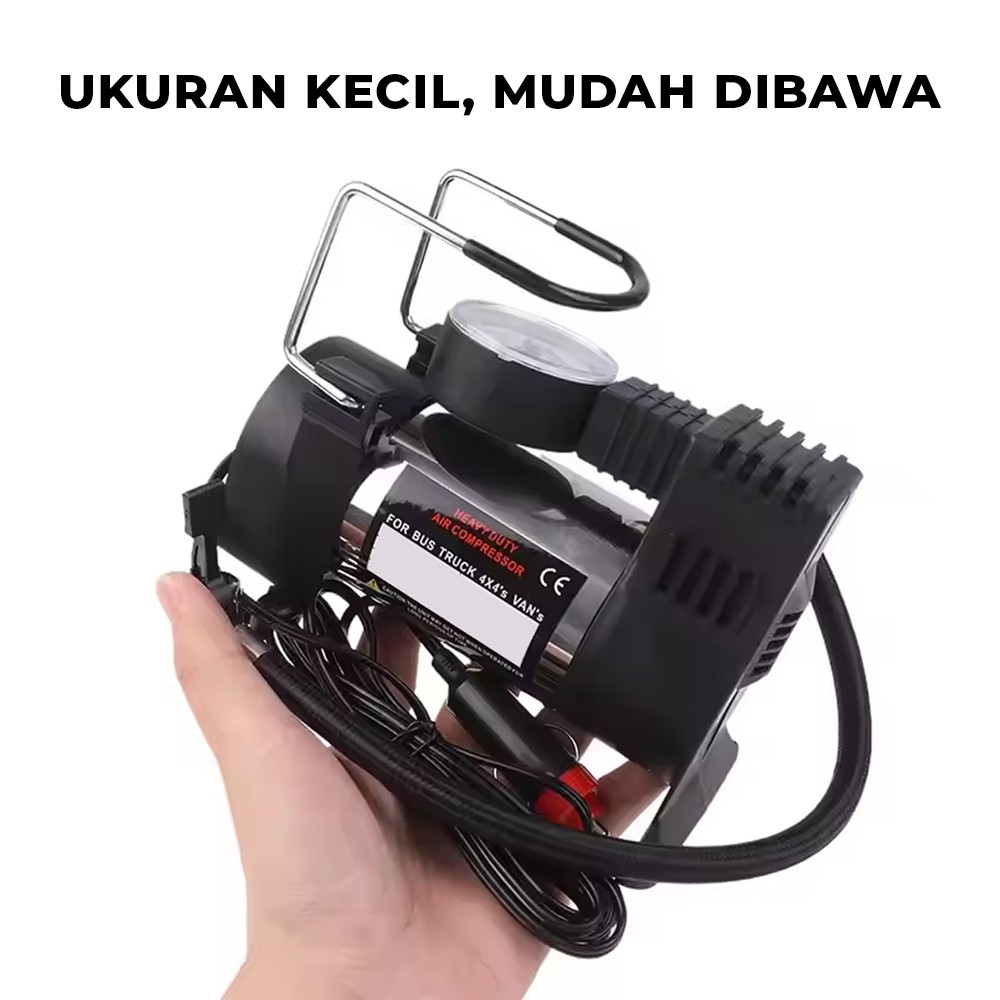 Cuci Gudang  Kompresor Mini Pompa Angin Ban Mobil Portable Air Kompresor