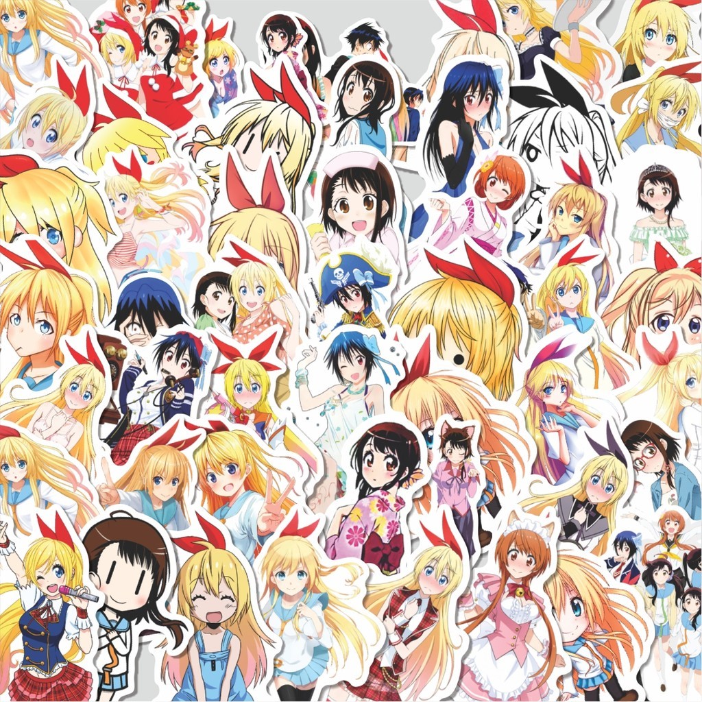 

Stiker Cutting Pack Stiker Anime Nisekoi Sticker Isi 100Pcs Series Aesthetic Lucu Keren Untuk Koper Bahan Vynil