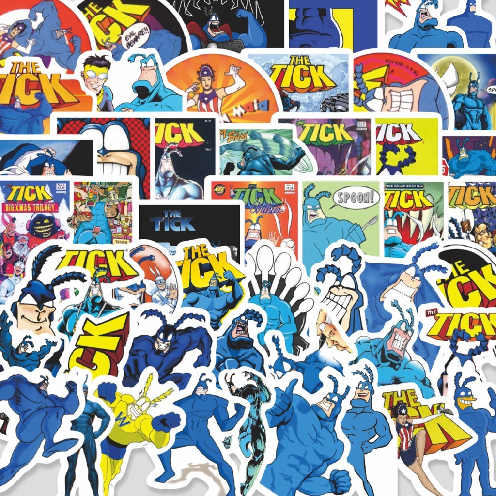 

Stiker Cutting Pack Sticker Kartun The Tick Sticker Isi 100Pcs Series Aesthetic Lucu Keren Untuk Koper Bahan Vynil