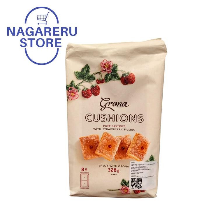 

Grona cushions puff pastries with strawberry filling 328gr