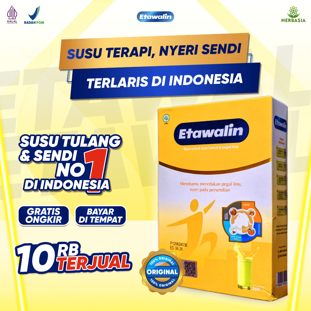 

Etawalin Original Susu Kambing Tinggi Kalsium Efektif Atasi Asam Urat Dan Nyeri Sendi 200gr