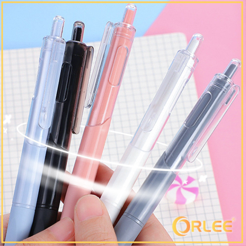 

ORLEE PN03 Pulpen Gel Retractable 4 Warna 0.5mm Ink Water Base 1 PCS Panjang 145mm Y1832