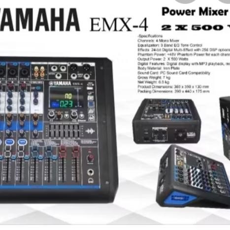 POWER MIXER 4CHANNEL  EMX 4 Cocok buat recording
