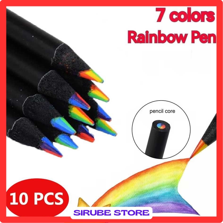 

Pensil Warna Rainbow Color Pencils Drawing Painting 10 PCS/Set - XP003