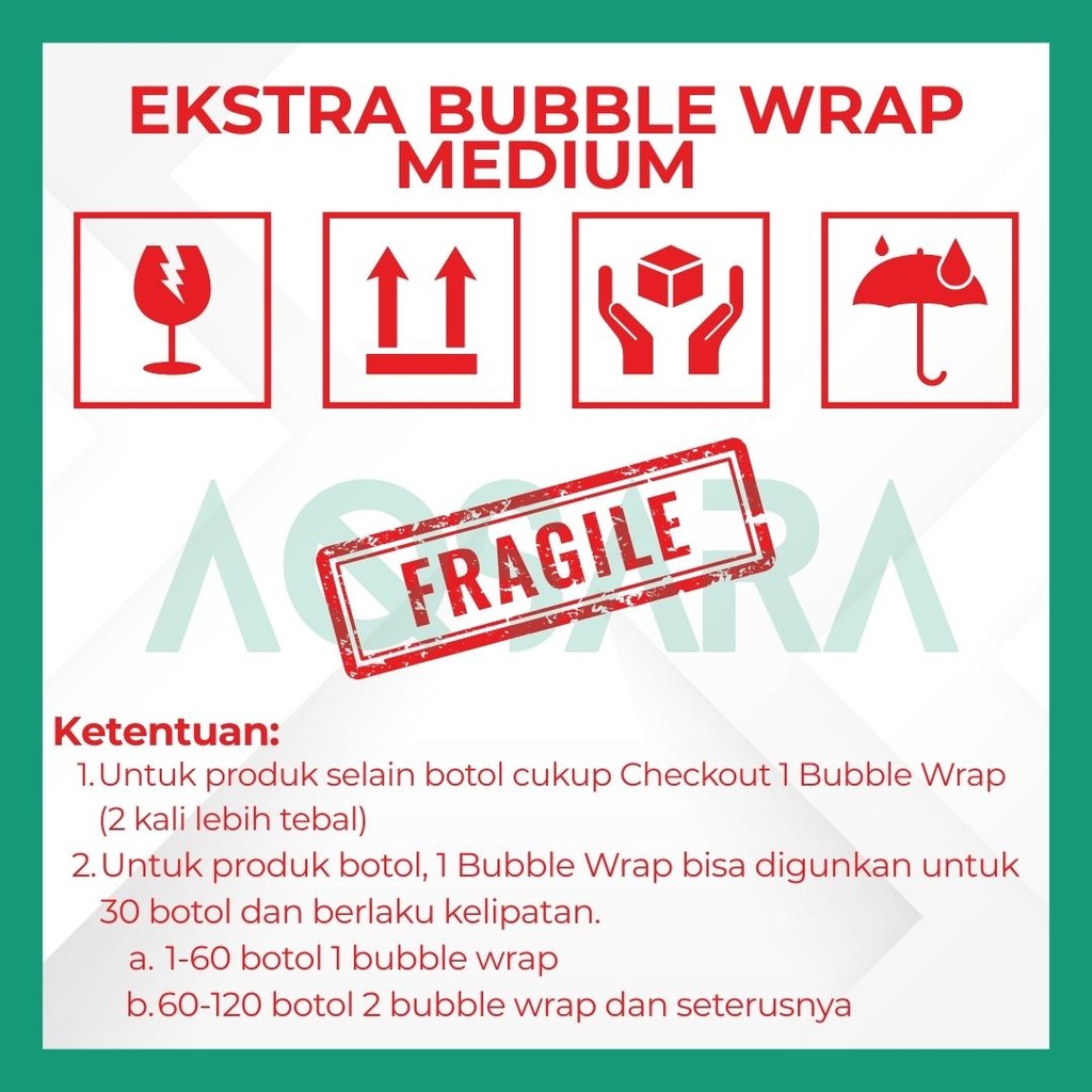 

Xtra Bubble Wrap Xtra Pengaman Ukuran Sedang [Medium]