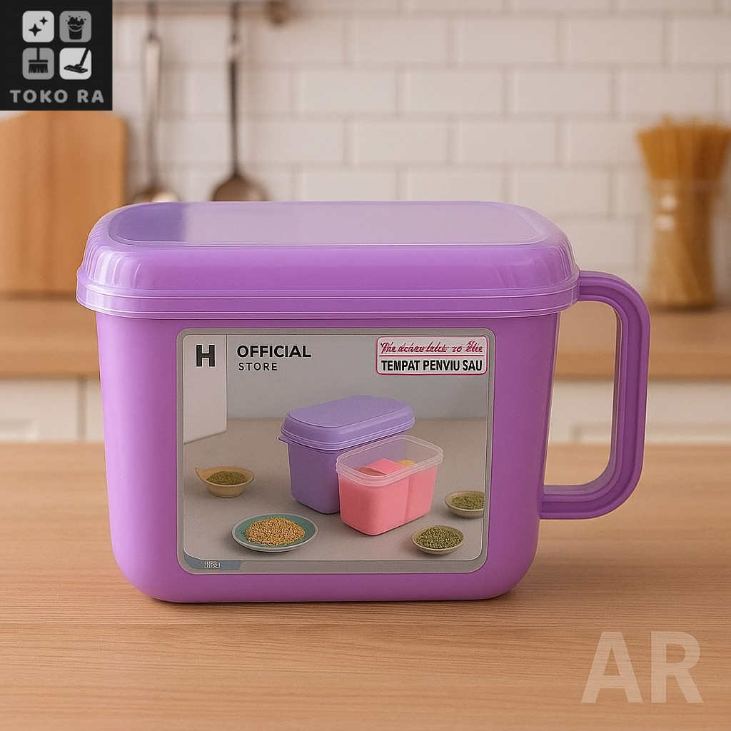 RA Wadah bumbu sekat plastik // tempat bumbu masak // tempat bumbu dapur