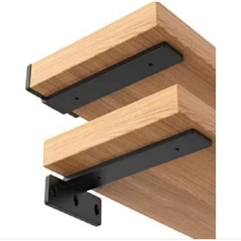 BESIKU Siku Besi Ambalan Bracket Rak Dinding Ambalan Besi Siku Rak