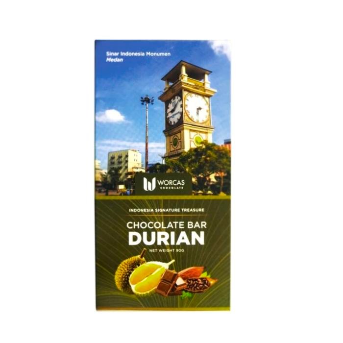 

Worcas chocolate bar durian 90gr