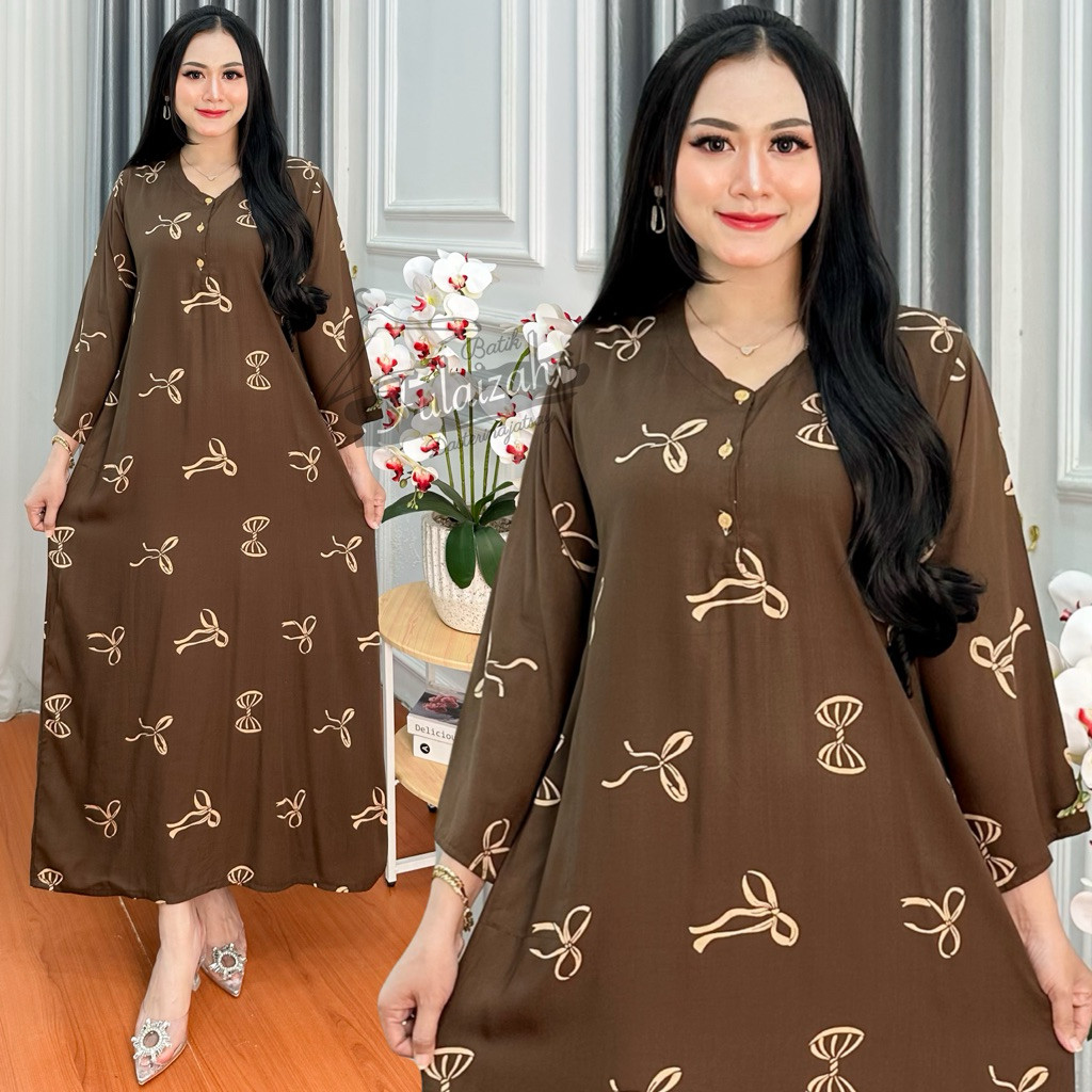 Daster Miranda LD 110 Model Kekinian Motif Tangan 7/8 Terbaru 2025