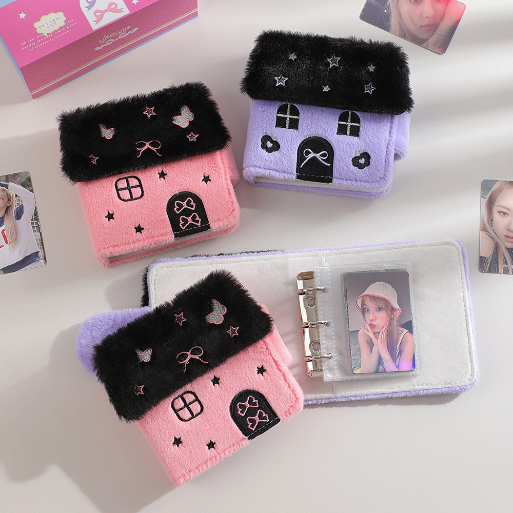 

Butterfly House 3Inch Binder Photo Album With 10pcs Sleeves Kpop Photocards Collect Book Family Lover Photo Storage