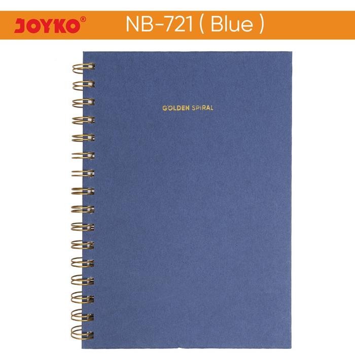 

Notebook Ring Golden Spiral Joyko NB-721 Happy Stationery - Biru