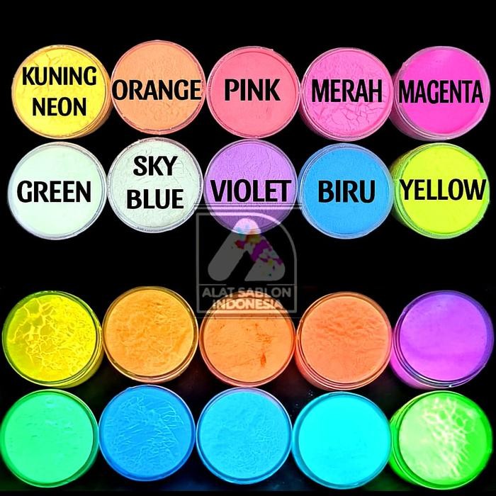 

FOSFOR GLOW IN THE DARK KERAJINAN TANGAN DIY FOSFOR STRONTIUM POWDER 15GR CUP - Merah