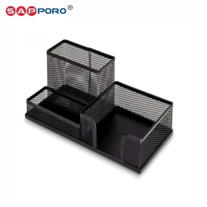 

SAPPORO SAUDA - Tempat Alat Tulis | Tempat Pulpen | Pen Holder Besi Desk - Multifungsi