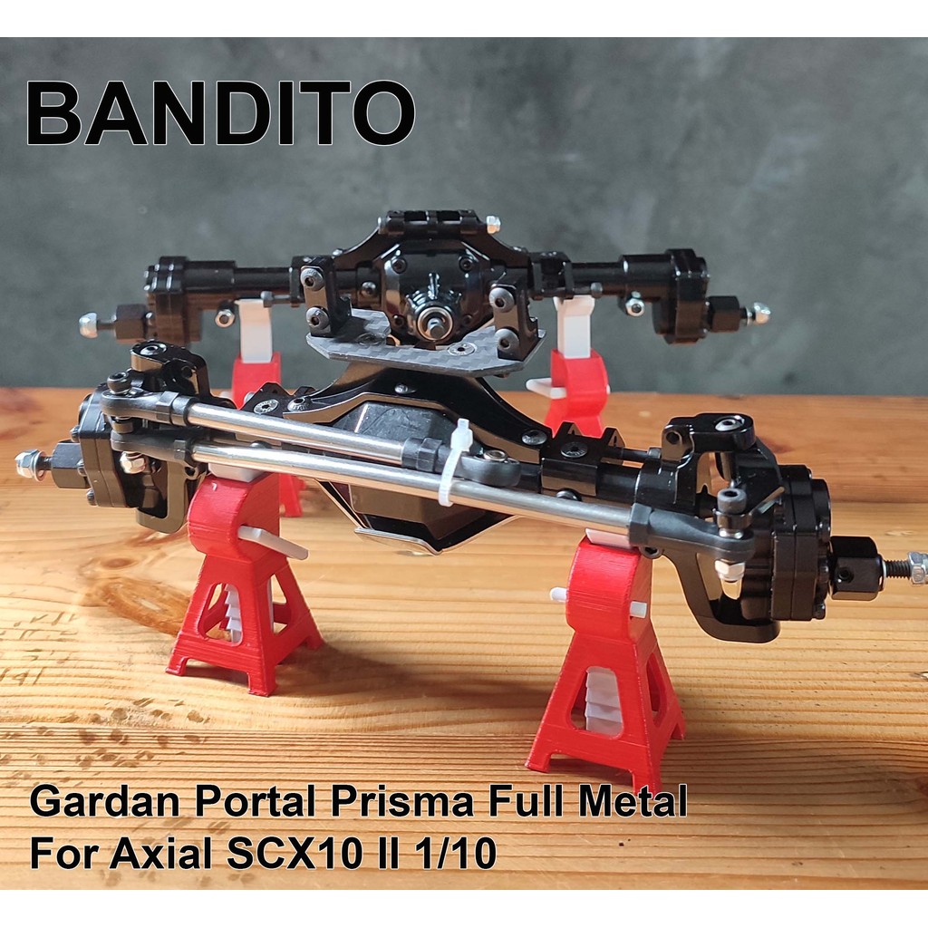 Bandito Gardan Portal Prisma Full Metal REVERSE For RC Adventure 1/10 Axial SCX10 II RGT MN222 FREEM