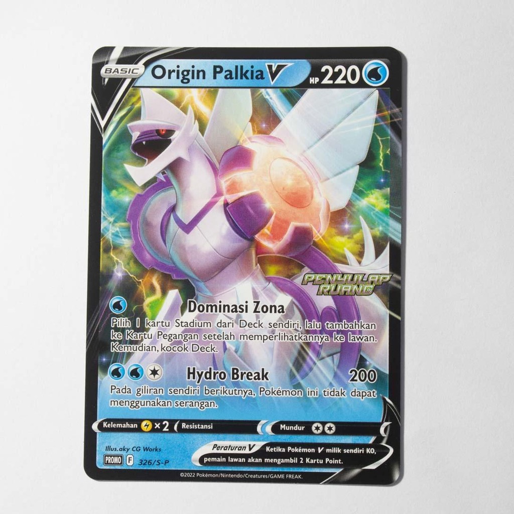 Origin Palkia V RR 326/S-P PROMO Kartu Pokemon TCG Original Indonesia