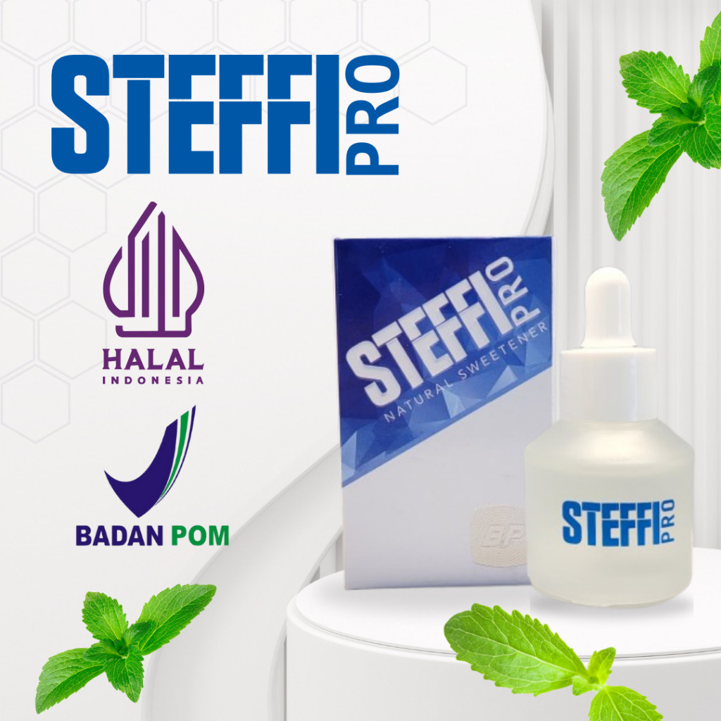 

STEFFI PRO NATURAL SWEETENER STEVIA PENGGANTI GULA 100% ALAMI SEHAT MANIS