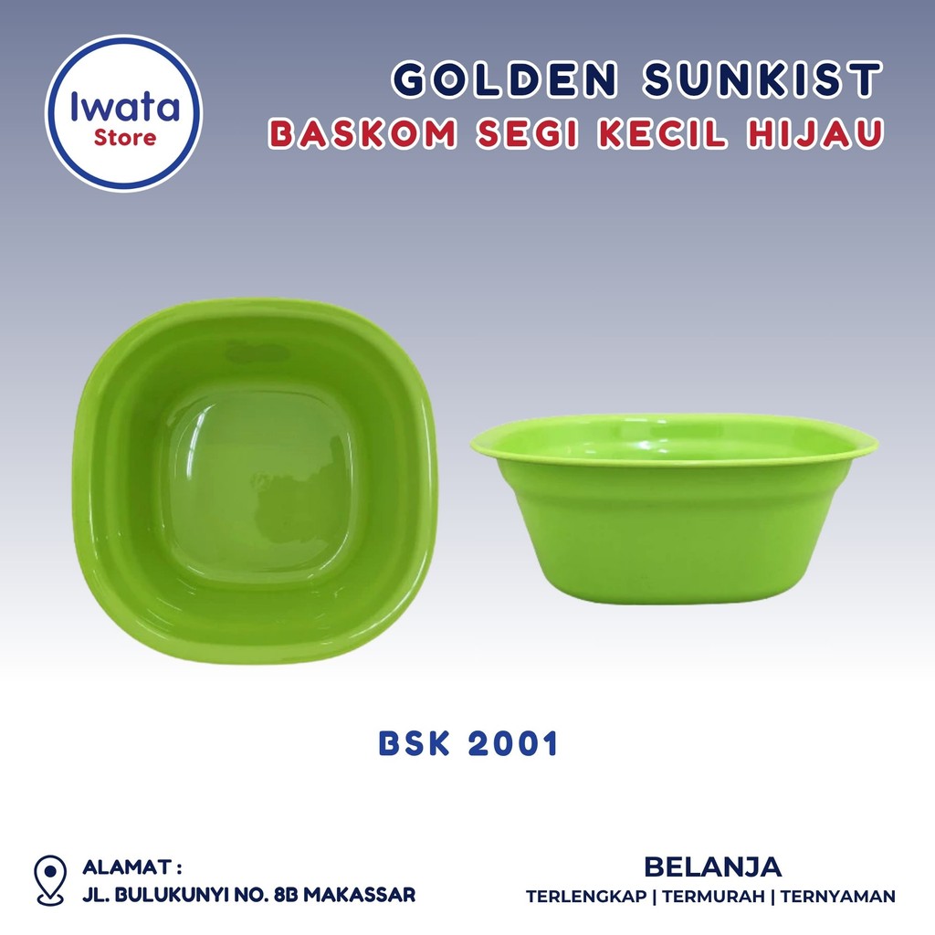 GOLDEN SUNKIST BASKOM SEGI KECIL HIJAU BSK 2001