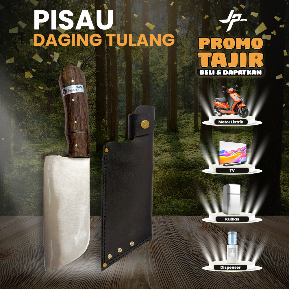 PROMO 2025 Juragan Pisau - Pisau Cacah Sashimuro Baja Per Asli Super Tajam Cacah Tulang dan daging