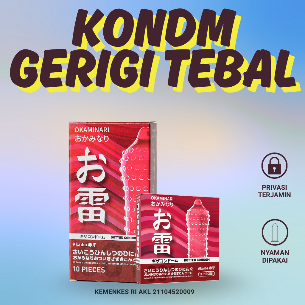Emcaisi - Kondom Pria Kondom Grigi Tebal Kondom Okaminari Con Dom Grigi Tebal Original Untuk Pria Is