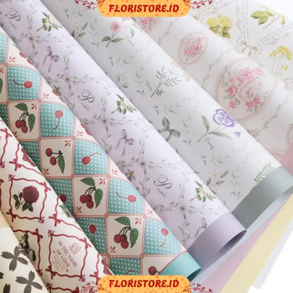 

SPRING SEASON MOTIF PAPER / CELLOPHANE / FLORIST PAPER / KERTAS BUKET BUNGA / WRAPPING WRAPPER