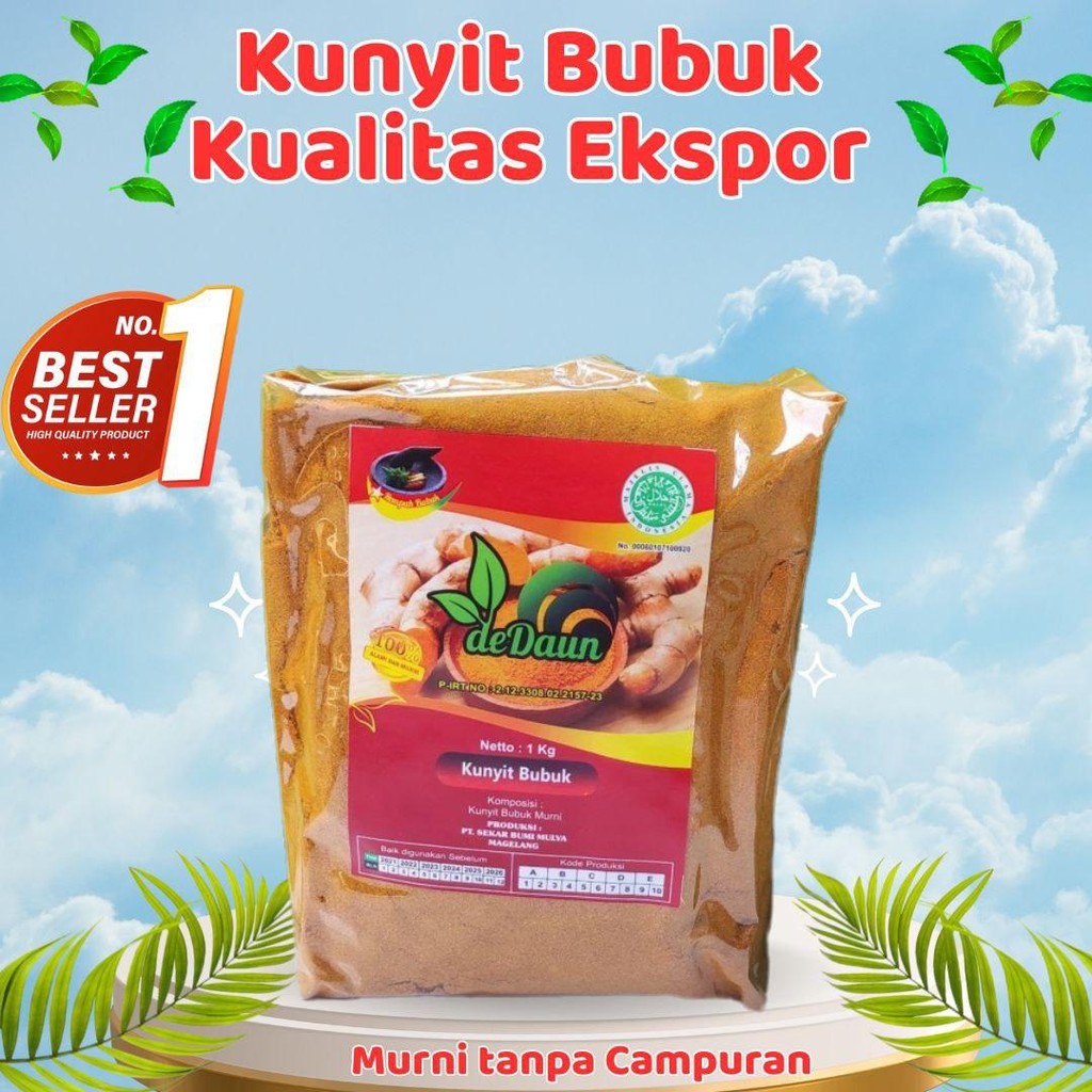 

Kunyit bubuk 1kg asli / Pure Turmeric Powder 1000 Gram