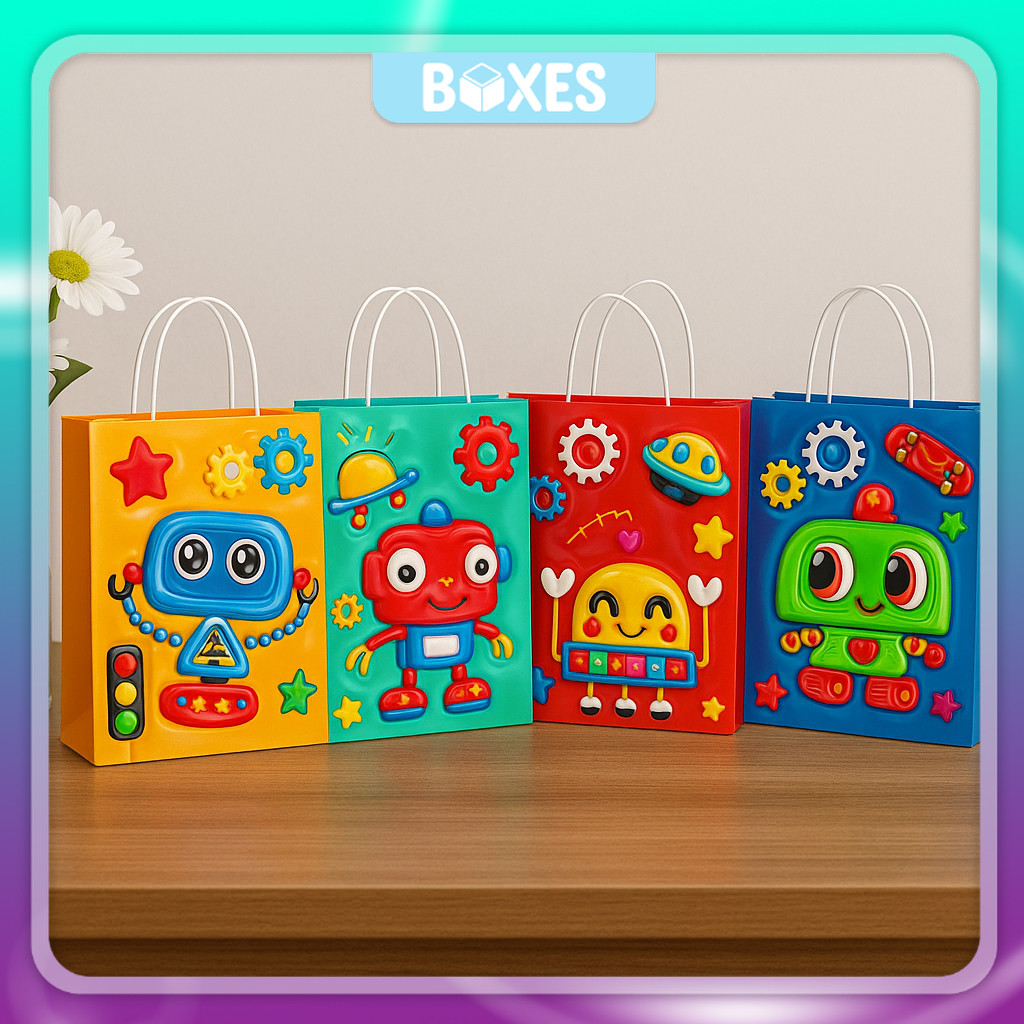 

Paper Bag Birthday / Paper bag Kraft / Tas Kraft Ulang Tahun / Paper Bag Kertas Hadiah Souvenir Ulang Tahun | AK04M8 - AK02M9