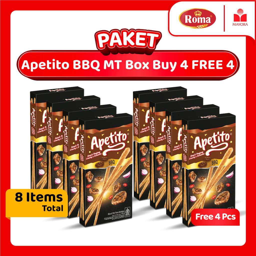 

Paket Apetito BBQ MT Box - 4 Box Gratis 4 Box