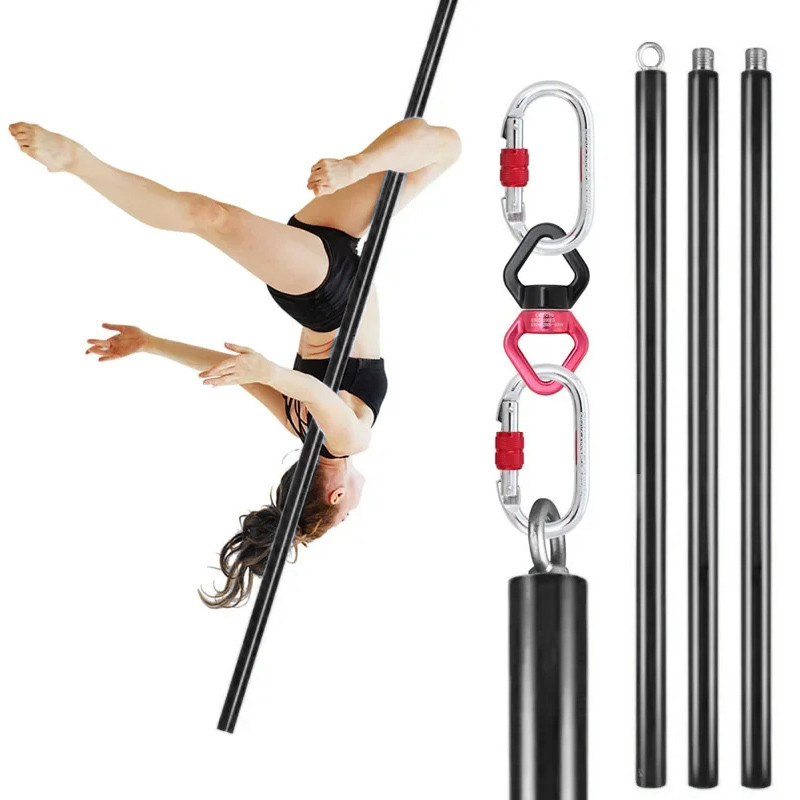 3m Aerial Flying Dance Pole Suspension Fitness Tube Hanging Rotary Silicone Steel Dancing Pole for G