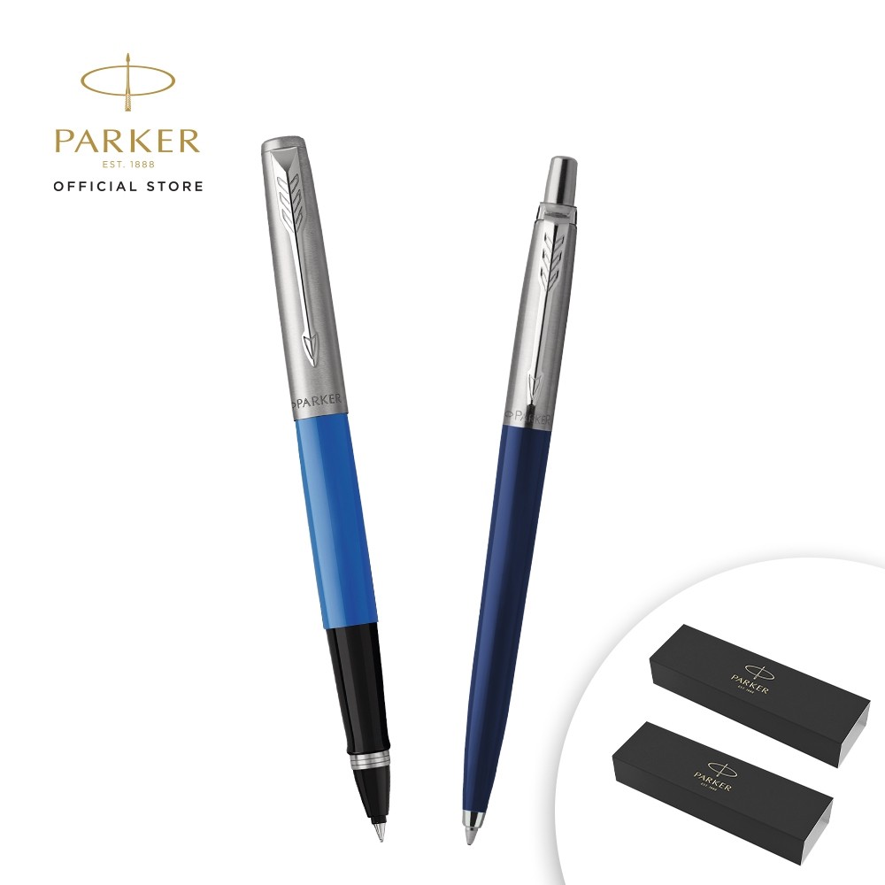 

New FUNtastic Bundling - Parker Jotter Originals Blue Rollerball + Jotter Special Blue BallpointPremium