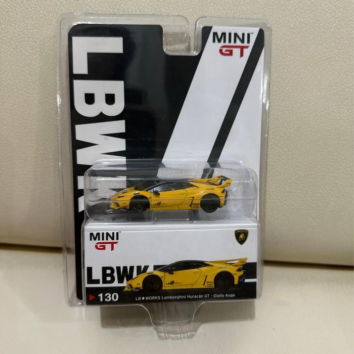 Mini GT LBWK 130, Huracan GT - Giallo Auge - Kuning