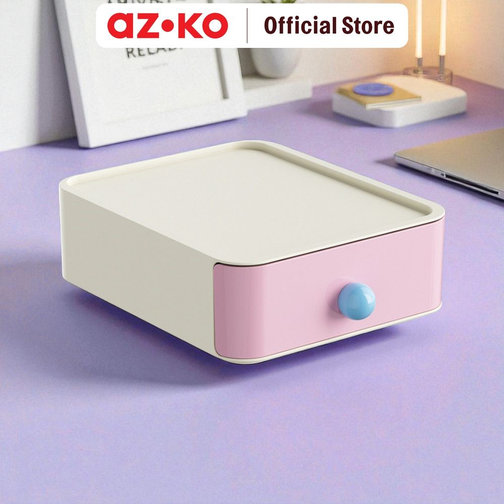 Azko Stora 15X18X5.7 cm Clown Laci Penyimpanan Stackable Large Desk Drawer Tempat Organizer Rak Keci