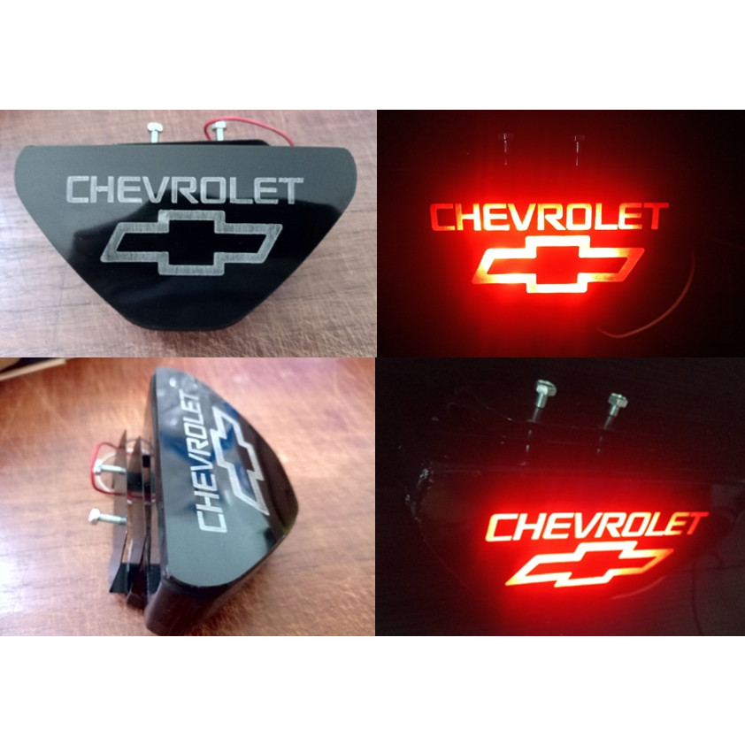 LAMPU REM LED F1 COVER AKRILIK GRAFIR LASER LOGO CHEVROLET