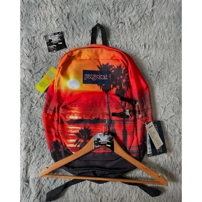 MUT_SHOP Big Ramadhan Sale Kanvas Logo Jansport Bagpack Sunset HighStakes